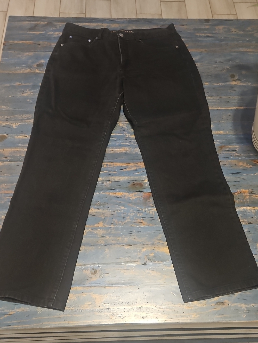 Ralph Lauren Women's Black Straight-Leg Jeans